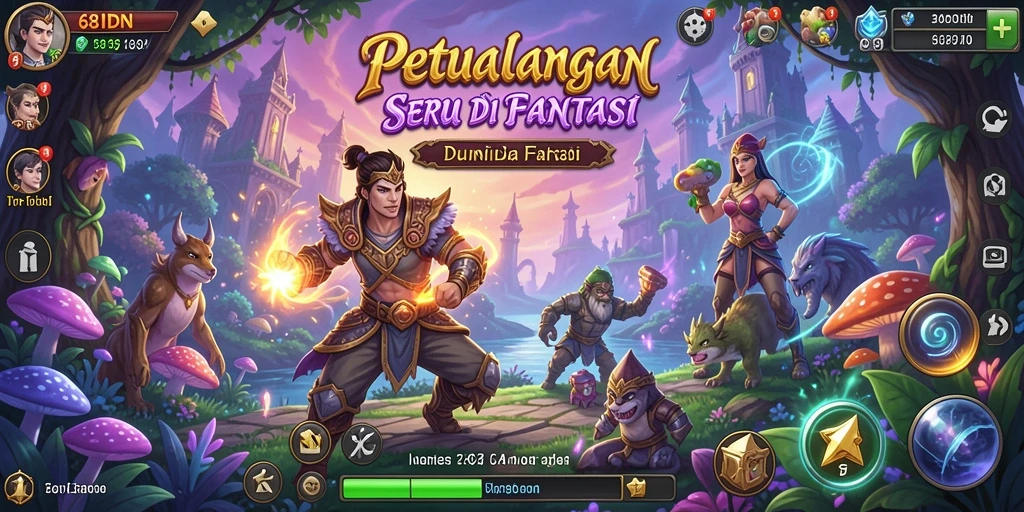 Gameplay seru dan menantang di 68IDN.