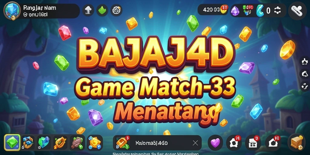 Gameplay seru BAJAJ4D dengan grafis colorful dan tantangan match-3.