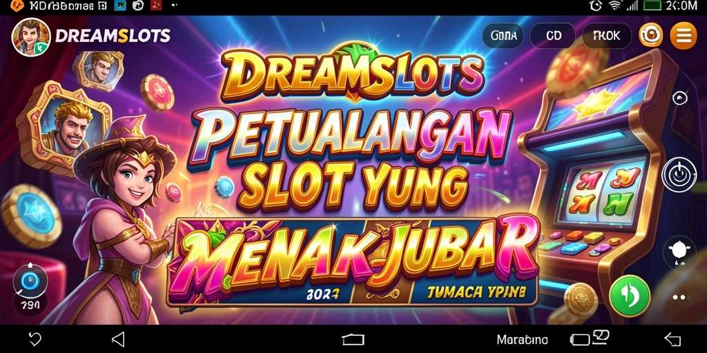 Tampilan menarik dari game DREAMSLOTS dengan grafik warna-warni.