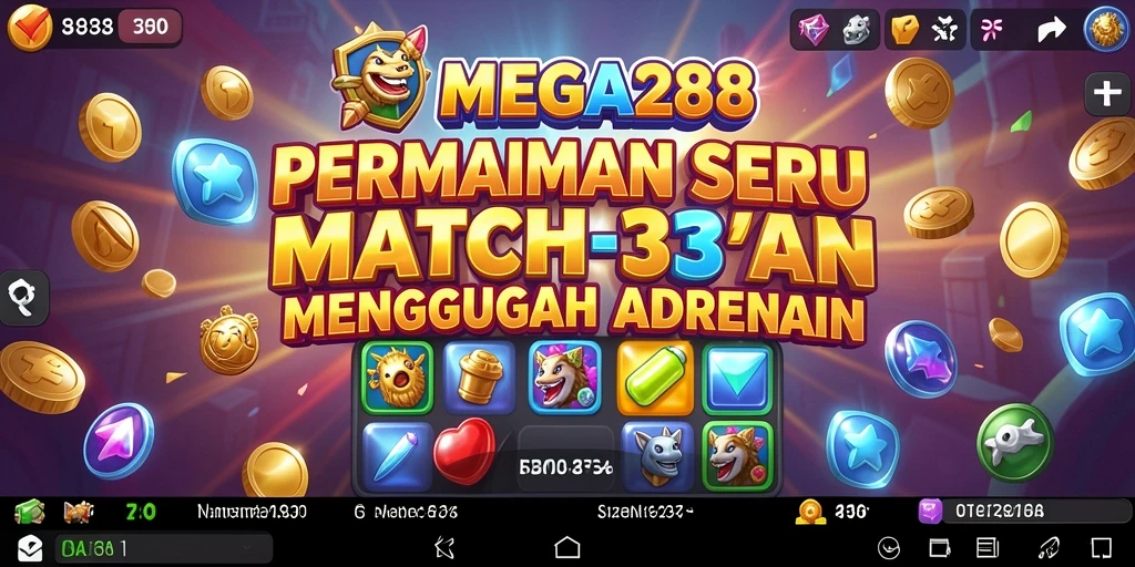 Tampilan gameplay seru dan menantang dalam MEGA288.